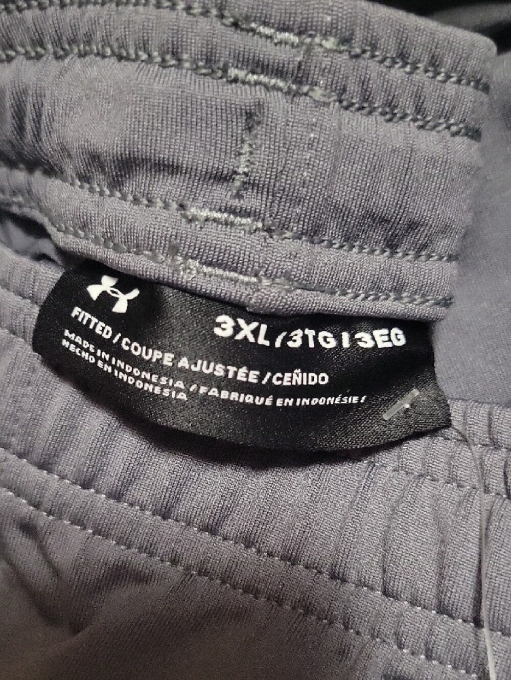 Under Armour Men's Charcoal Gray Athletic Jogger Pants - Picture 3 of 4